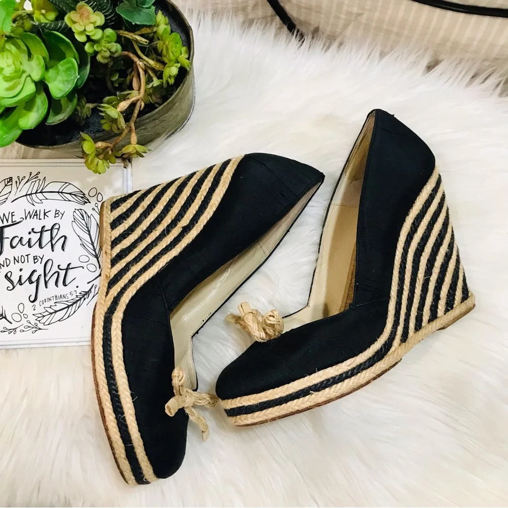 Kate Spade Wedge Espadrilles Closed Toe Sz8